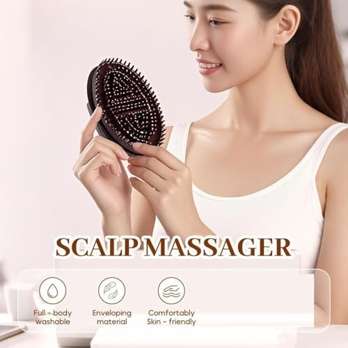 Meridian Brush Massage Body,Beauty Salon Professional Custom MeridianBrush Set,Meridian Pressure Brushes,Full Body Massages Brush with Essential Oil,Full Bodys Relaxation Comb Massage Tools (2 Set)