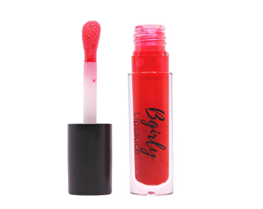 | Handmade, Vegan, Moisturizing Lip Gloss, Non-Sticky Lip Gloss (Scarlet)