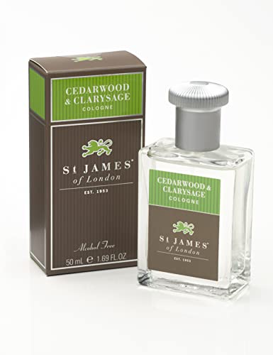St James of London Cedarwood & Clarysage Cologne, 1.69 Fl Oz