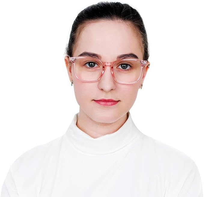 YEIN Bifocal Reading Glasses with Blue Light Blocking Lenses, Bifocal Reader for Women, Vintage Square frame with Spring Hinge (+0.50/+2.75 magnification)