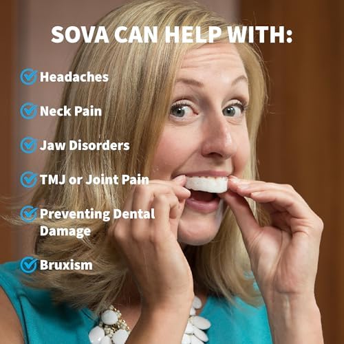 SOVA Aero Night Guard with Case - 1.6mm Thin - Custom-Molded Fit - Protects Against Nighttime Teeth Grinding & Clenching - FSA/HSA Eligible - Odor & Taste Free - Remoldable Up to 20 Times - Non Toxic