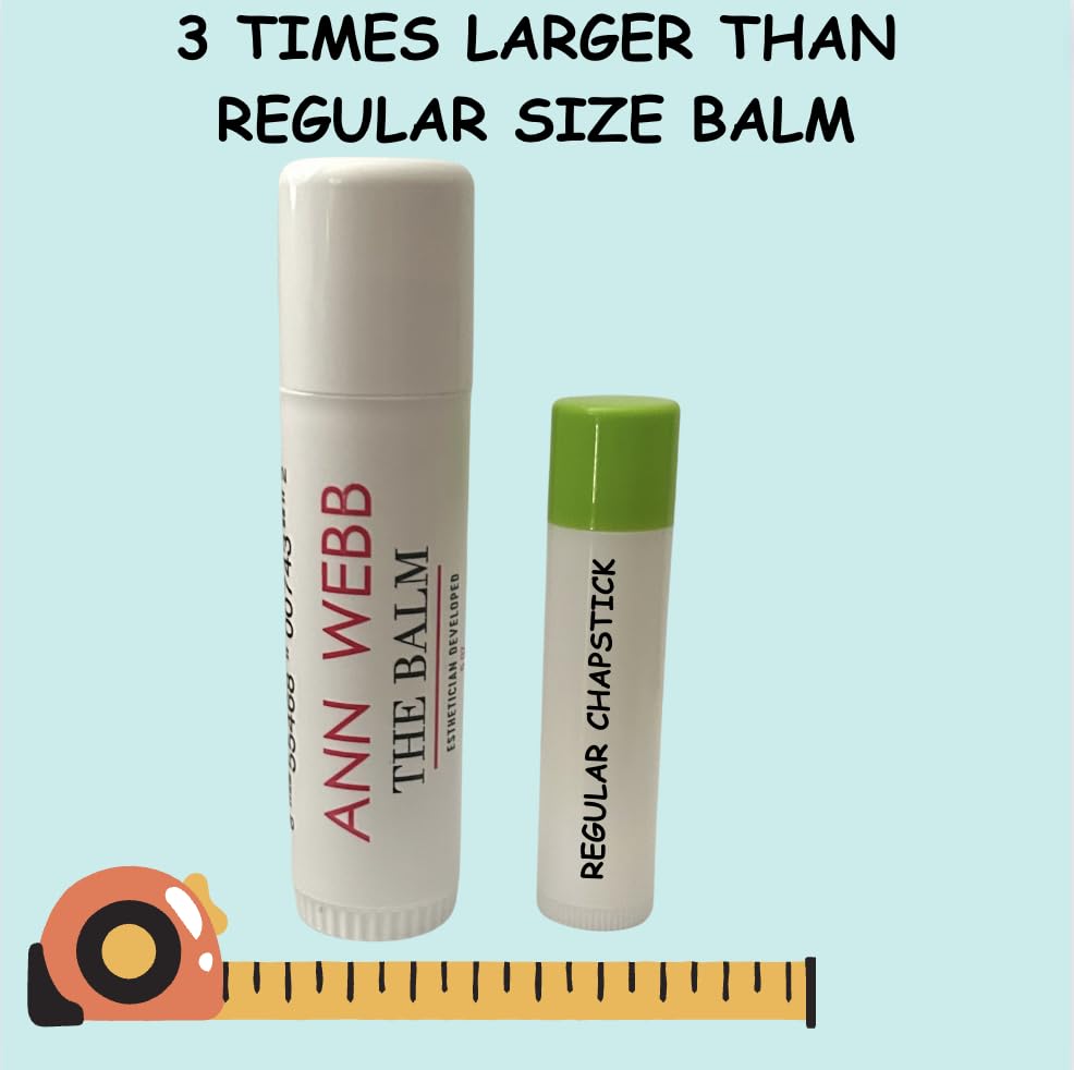 Balm Lip Moisturizer for Dry Lip Care - Organic Lip Balm for Chapped Lips - Anti-aging - UV protecting Lip Repair for Hydrating Lips Oversized - Best Balm Watermelon .5oz