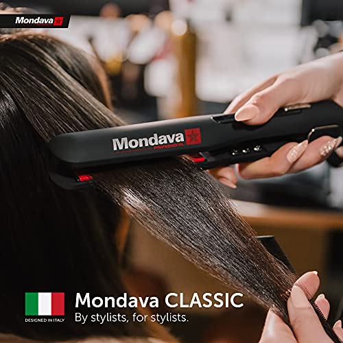 Professional | Ceramic Tourmaline Flat Iron Hair Straightener 1¼" | (Dual Voltage) | (Adjustable Temperature Digital Technology) | Straighten & Style Wild Hair in Under (8 Min)