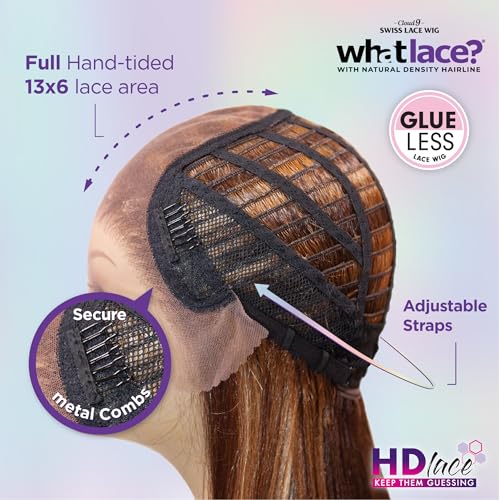 Sensationnel What Lace 13X6 Wigs - Zelena Lacefrontal Hand Tied Glueless Synthetic With Natural Density Preplucked Hairline (1B OFFBLACK)
