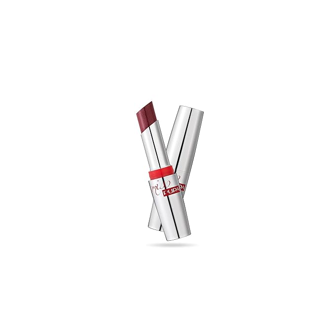 Pupa Milano Miss Milano Lipstick - Creamy, Ultra Pigmented Color For Lips - Nourishing Formula - Crystal-Effect Lipstick - Ultimate Boost Of Volume And Hydration - 204 Jezebel - 0.071 OZ