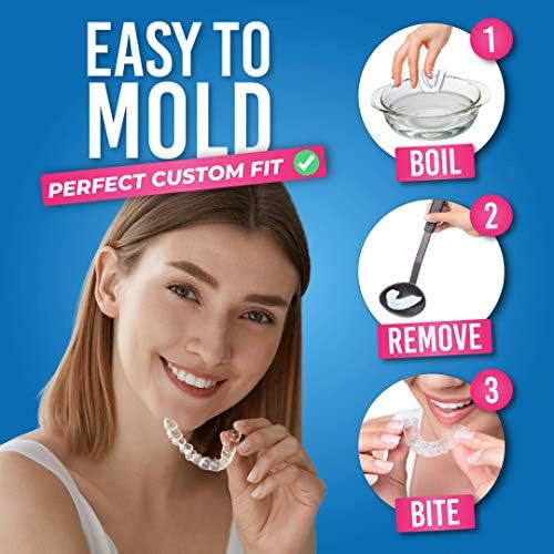 HONEYBULL Anti Grinding Guard Set [6 Pack - Thick] Comes in Bigger Size for Heavy Grinding | Comfortable Custom Mouth Guard for Nighttime Teeth Grinding