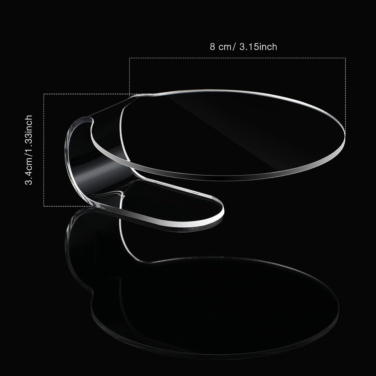 Makeup Mixing Palette 2 Pieces Handheld Makeup Mixing Tray Acrylic Foundation Mixing Tray Clear Foundation Palette Eyeshadow Makeup Hand Palette Cosmetic Foundation Dish for Makeup Blending
