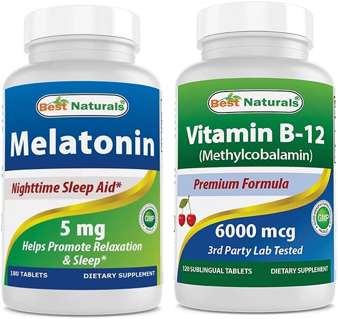 Melatonin 5 mg & Vitamin B12 6000 mcg