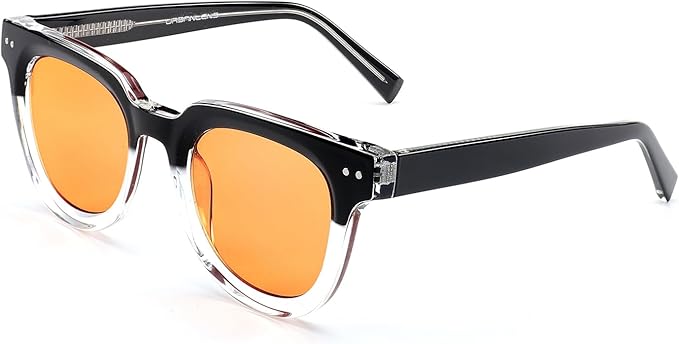 Blue Light Blocking Reading Glasses Amber Blue Blocker Lens - For Better Sleep, Reduce Eye Strain for Women + Men