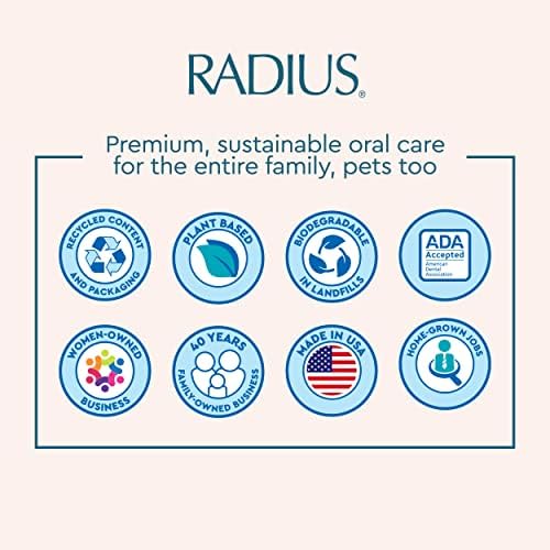 RADIUS Children's Toothbrush, Totz Brush, Extra Soft Bristles, Blue/Green/Yellow, BPA Free & ADA Accepted, Designed for Delicate Teeth & Gums for Children 18 Months & Up, Pack of 3