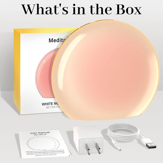 Meditation White Noise Sound Machine with 30 Soothing Sounds 12 Colors Night Light 10 Brightness Levels 32 Volume Level 4 Timers and Memory Function Sleep Machine for Baby Kids Adults (Wood Grain)