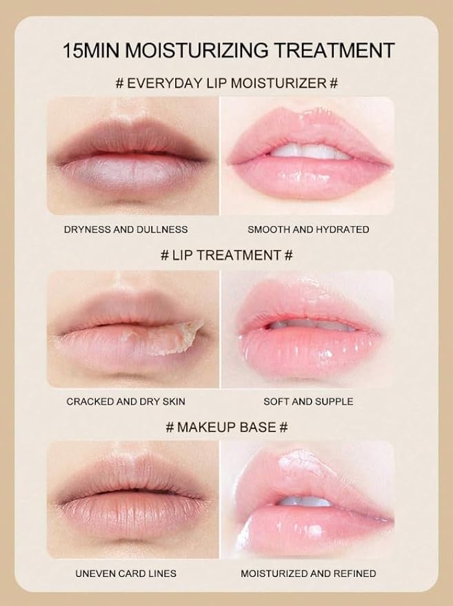 Lip Mask - Hydrating & Revitalizing Treatment for Irresistible Lips, Enriched with Shea Butter & Macadamia Oil, Unscented, Gifts for Women, For Day & Night, Korean Skin Care (.5 Fl oz)