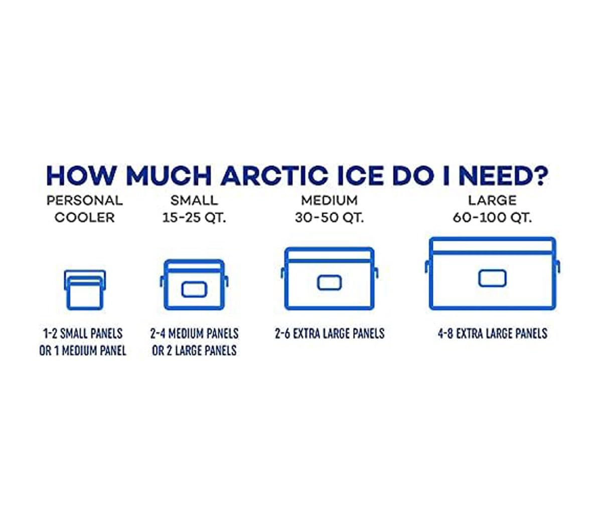 Arctic Ice Chillin' Brew Series, Long Lasting Reusable Ice Pack, Medium, 1.5 lbs, Blue