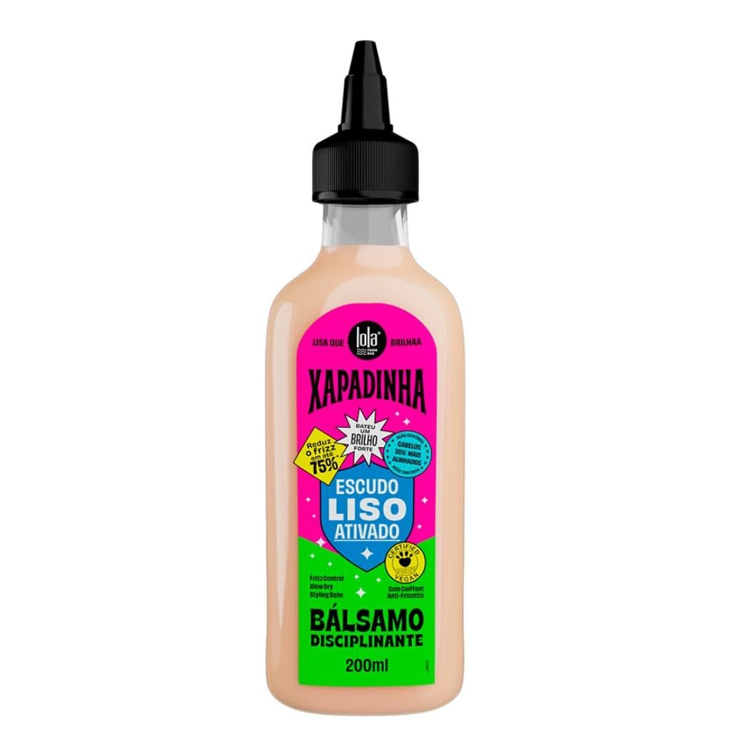Lola From Rio - Xapadinha - Leave-In Styling Balm For Straight ot Straightnened Hair, Thermal Protection, Anti-Frizz Effect, Aligment, and Softnes 6.76 Fl Oz