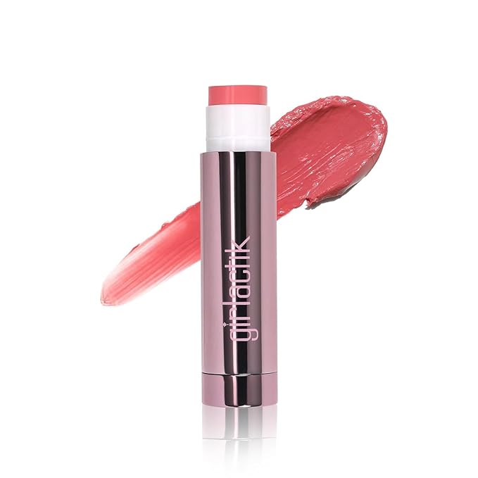 Girlactik Jello Gloss Lip Balm - Original Lip Care with Vitamin E, Aloe Vera, Avocado and Apricot Kernel Oil for Hydrating, Moisturizing Lip Balm with Glossy, Smooth, 4.5 g / 0.15 oz (Bella)
