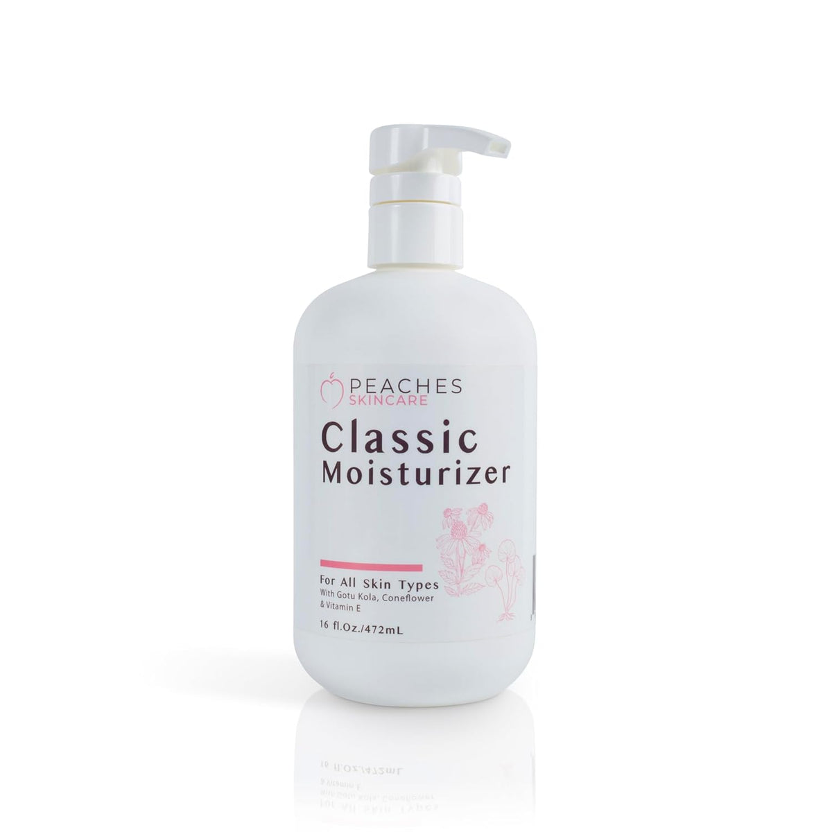 Hydrating Vegan Moisturizer with Vitamin E, Gotu Kola, and Pineapple – Age-Defying Face Cream for All Skin Types – Classic Moisturizer (16 oz)