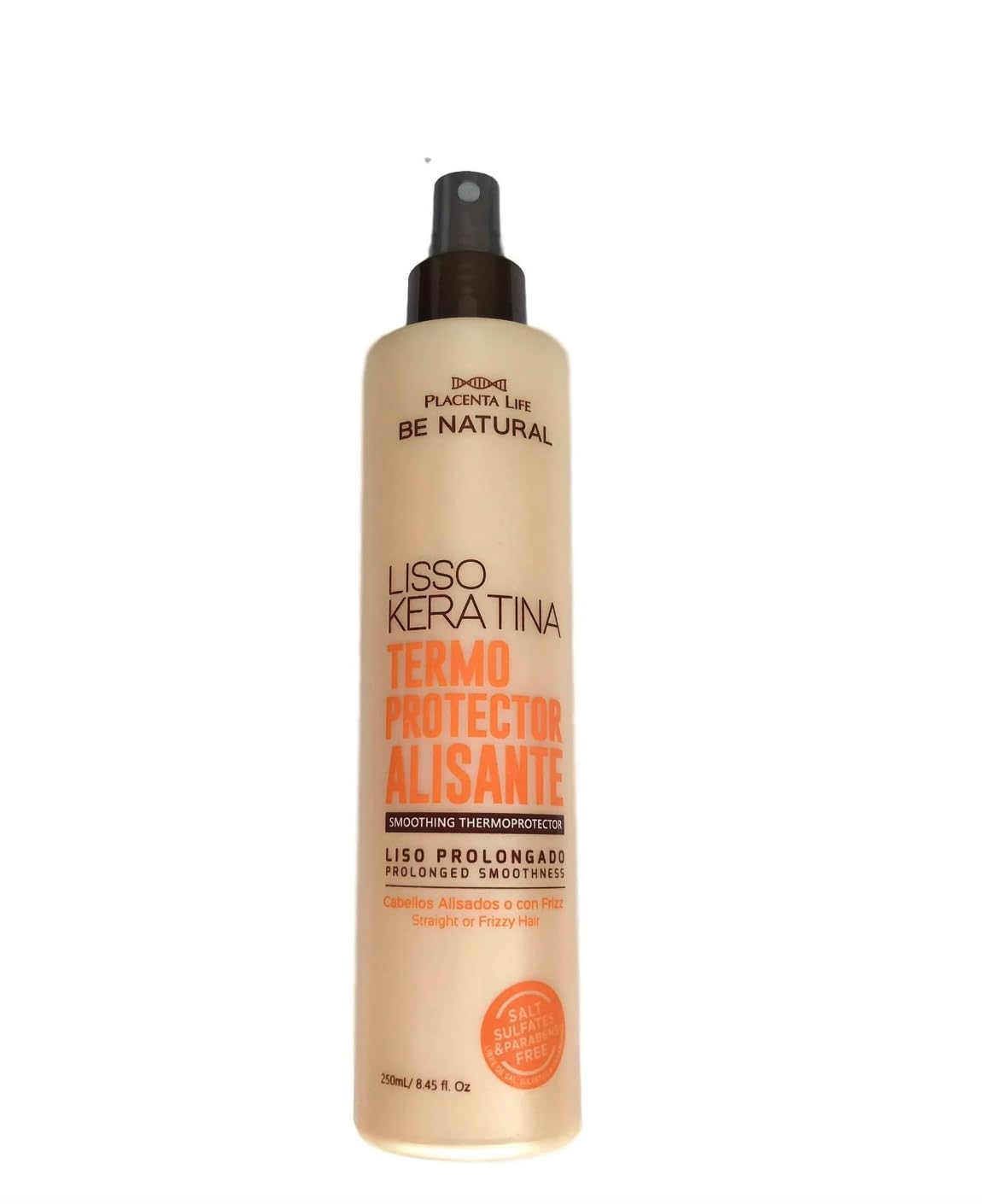 Lisso Keratina Termoprotector Alisante Be Natural Placenta Life (1 Pack) - Heat Protector Straightening Lisso Keratin Be Natural