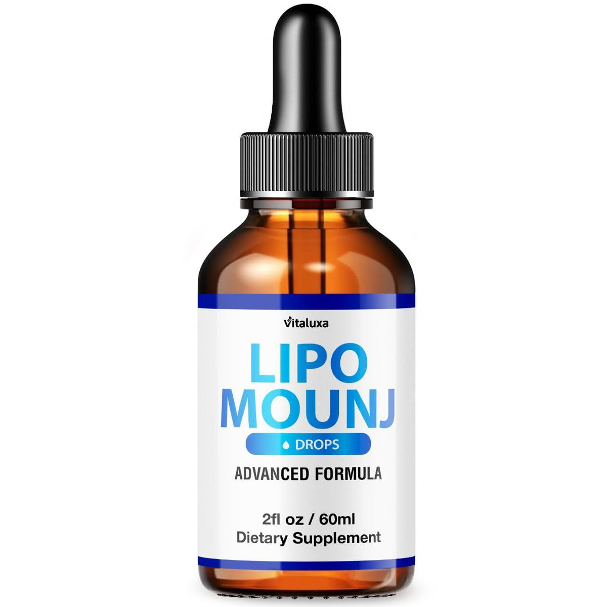 LipoMounj Gotas, LipoMount Mounj Drops Liquid Supplement Support Official Advanced Formula, Lipos Mount Mounjaro Premium Blend Maximum Strength All-Natural Ingredients, LipoMoun Mouj Liquido (2oz)
