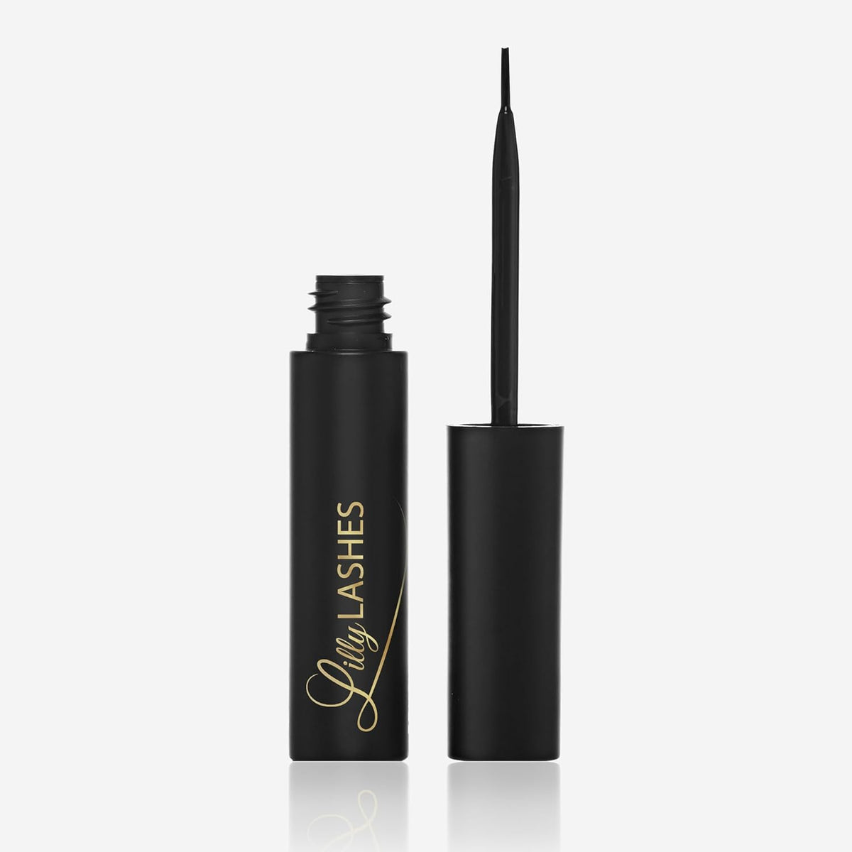 Lilly Lashes Black Eyelash Glue, Brush On Lash Glue for False Eyelashes, Eyelash Extension Glue for Fake Eyelashes, Latex Free Lash Adhesive for Eyelash Extensions, Pair with Lilly Lashes
