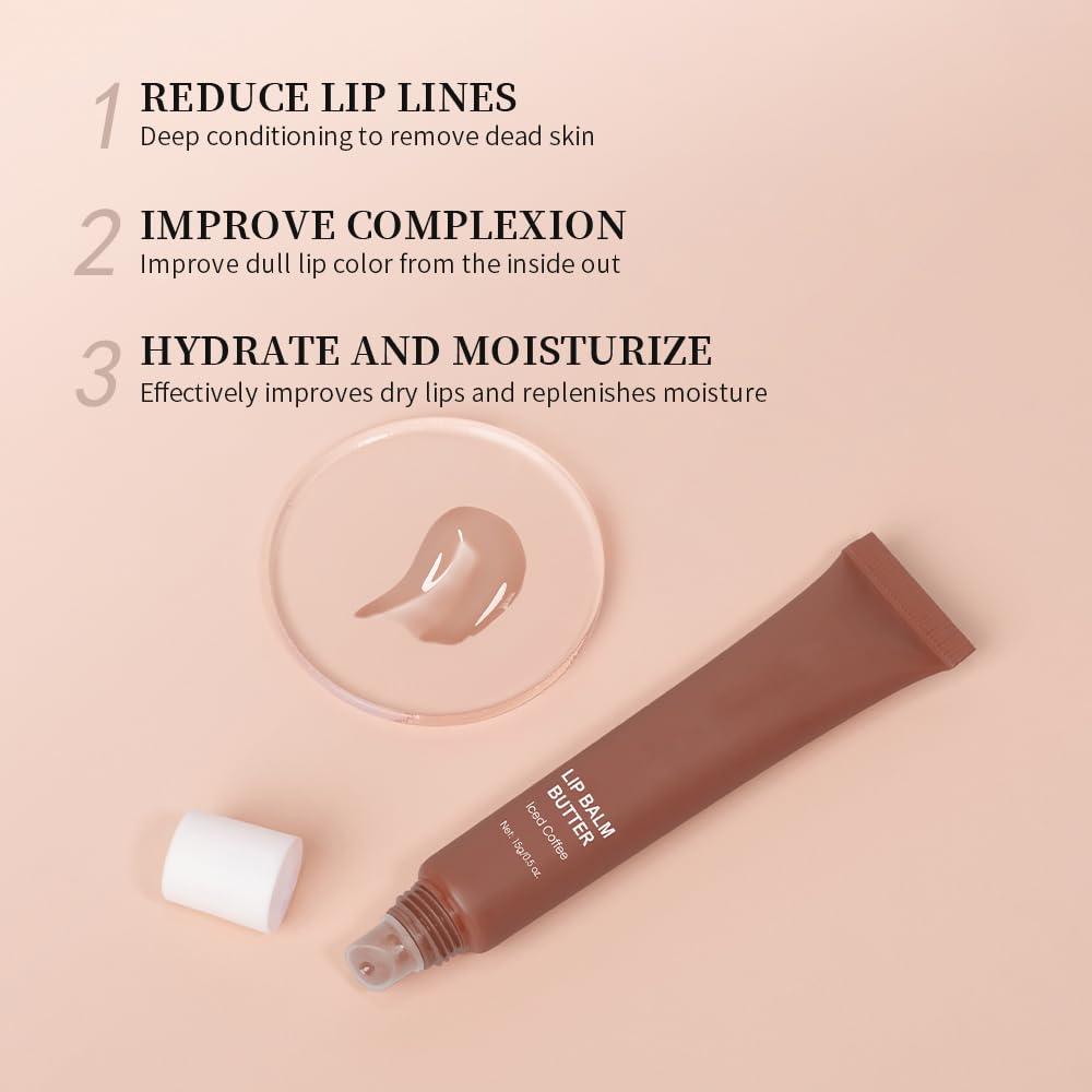 Summer Butter Lip Balm, Moisturizing Hydrating Natural Lip Care, Rich in Nutrients for Soft Smooth Lips
