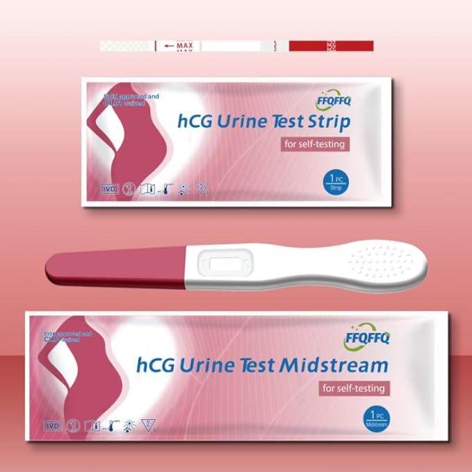 Pregnancy Test: Early Detection with Ultra High Sensitivity Home Pregnancy Midstream Test for Women Home Testing 5 Sticks + 10 Test Strips