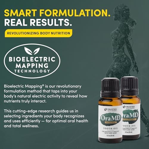 OraMD Original Tooth Oil - Healthy Gums, Fresh Breath and Helps with Sensitive Teeth - All-Natural Solution Better Than Mouthwash (1-Pack)