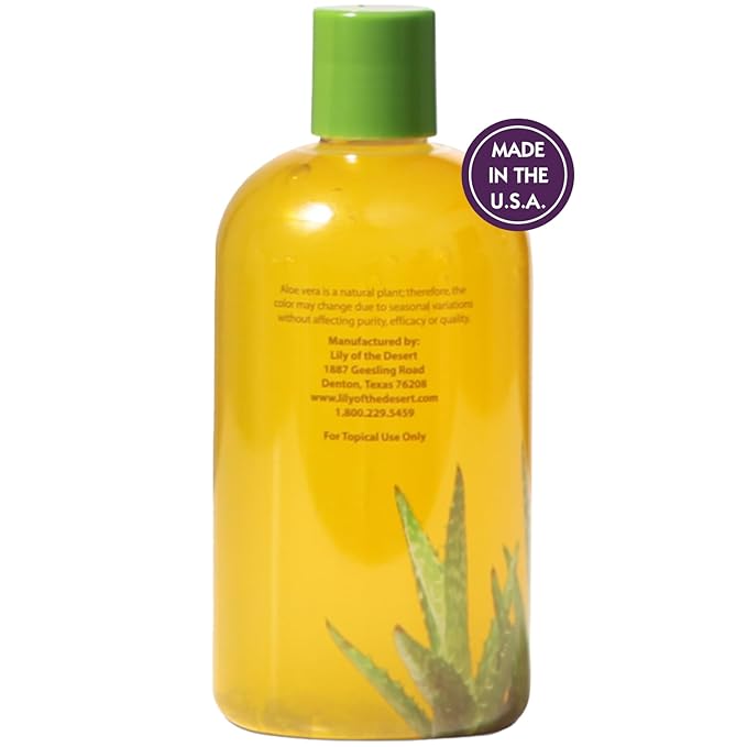 Lily Of The Desert Gelly Moisturizer - 99% Organic Aloe Vera Gel for Skin, After Sun Care with Aloe, Vitamin E Oil, and Vitamin C for Sunburn Relief, 12 Fl Oz