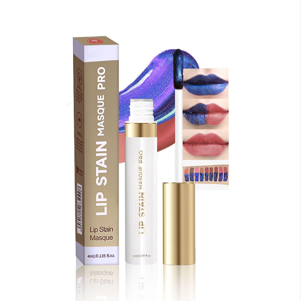 Lip Stain - Wipe-Off & Peel Off Lip Color | Waterproof, Long Lasting, Transfer-Resistant, Smudge-Proof Lip Tint | Easy Wipe Finish, High Pigment | All-Day Vibrant Kiss-Proof Lip Stain, dusty rose
