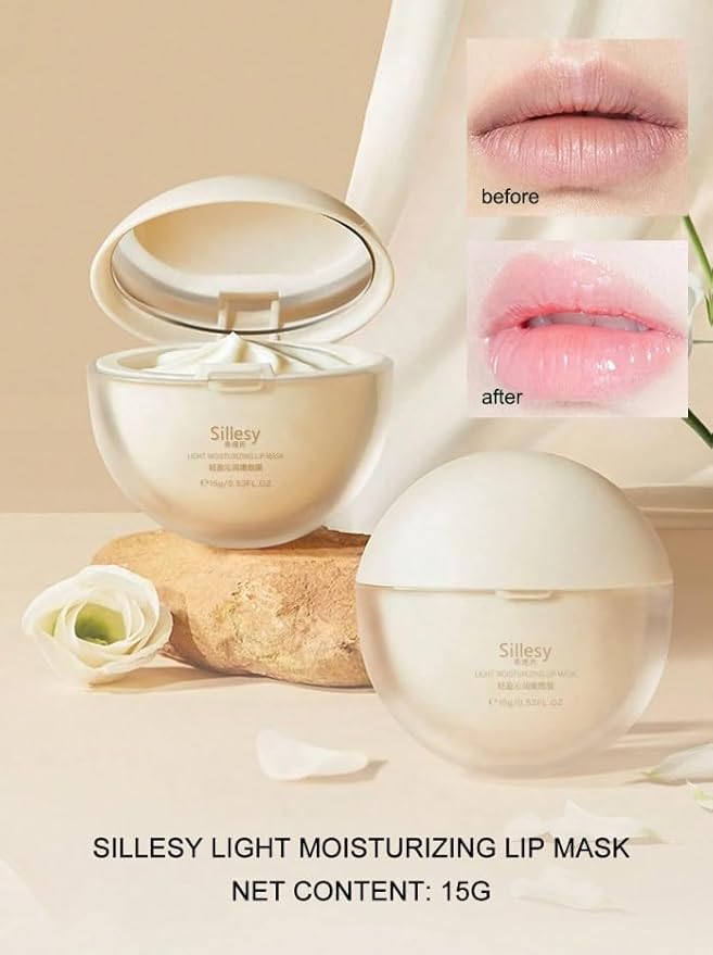 Lip Mask - Hydrating & Revitalizing Treatment for Irresistible Lips, Enriched with Shea Butter & Macadamia Oil, Unscented, Gifts for Women, For Day & Night, Korean Skin Care (.5 Fl oz)