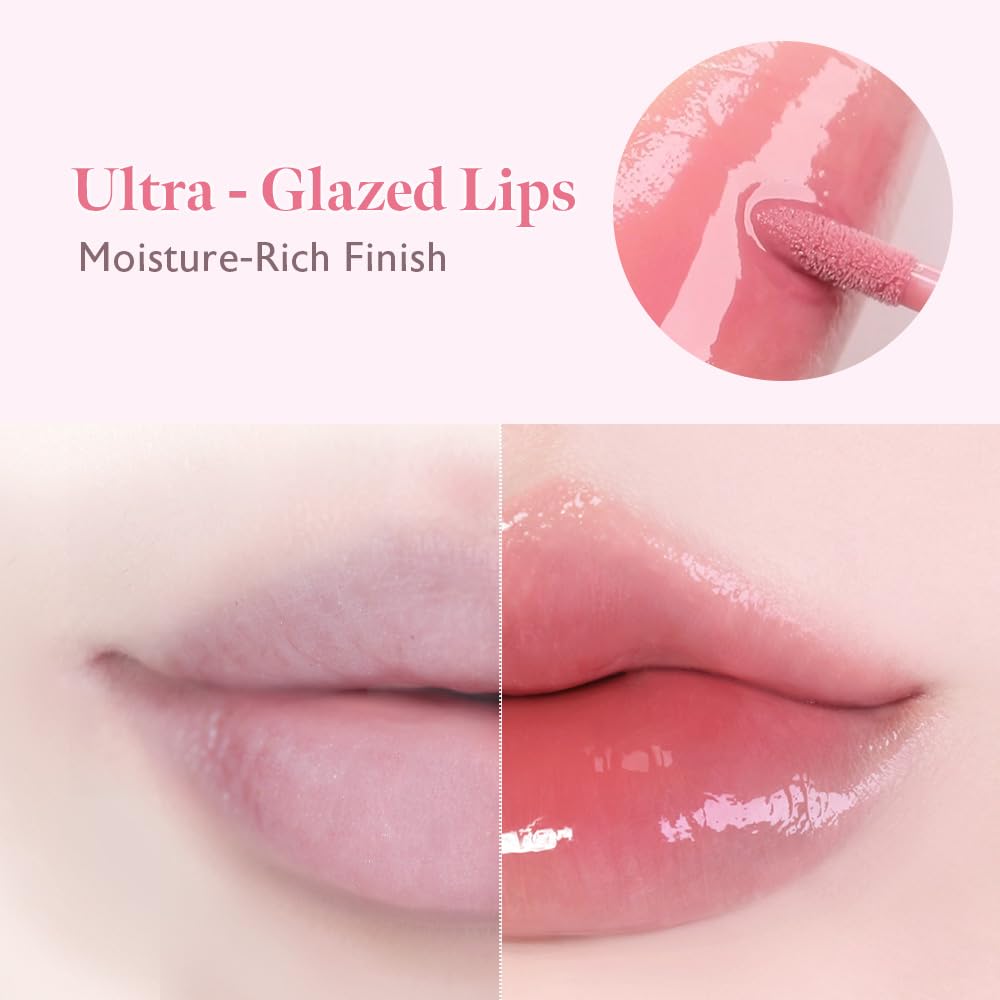 MILKTOUCH Dew Stain Sheer Lip Gloss (03 Peony Rain, 0.14 Fl Oz (Pack of 1))