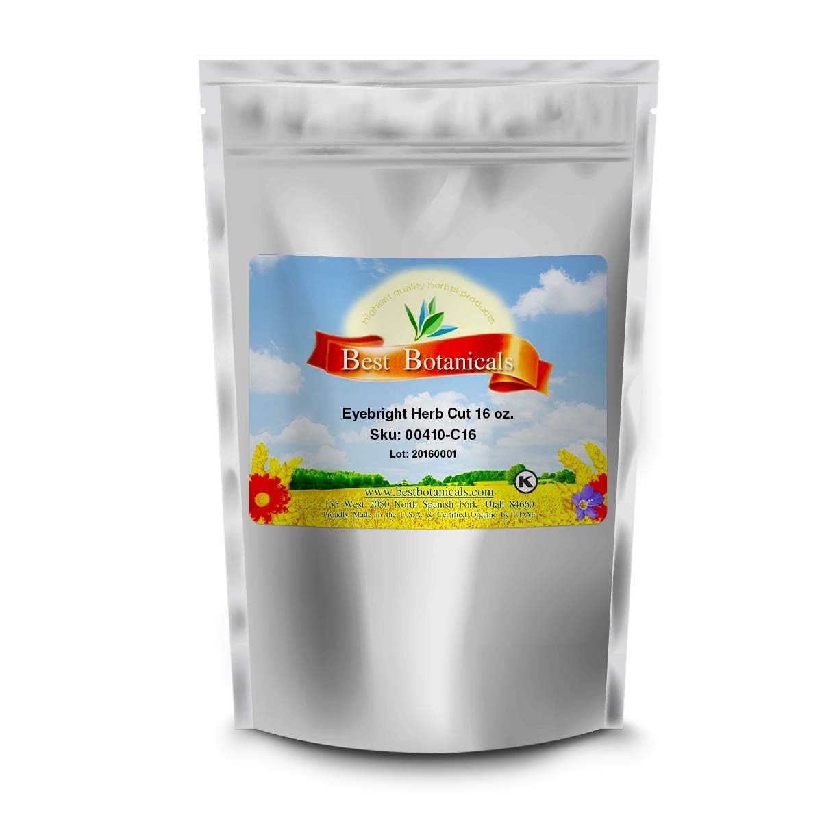 Best Botanicals Eyebright Herb, Cut & Sifted – 16 oz