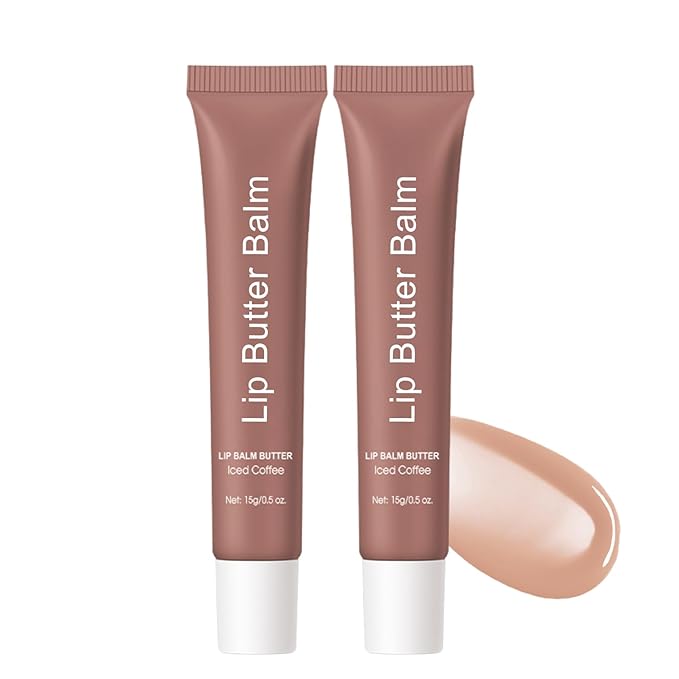 Lip Butter Balm - Lip Balm Hydrating - Tinted Lip Balm - Moisturizing Lip Gloss Set - Girls Lip Oil - Lip Moisturizer for Women - Lip Care Products - Christmas Gifts for Teen Girls