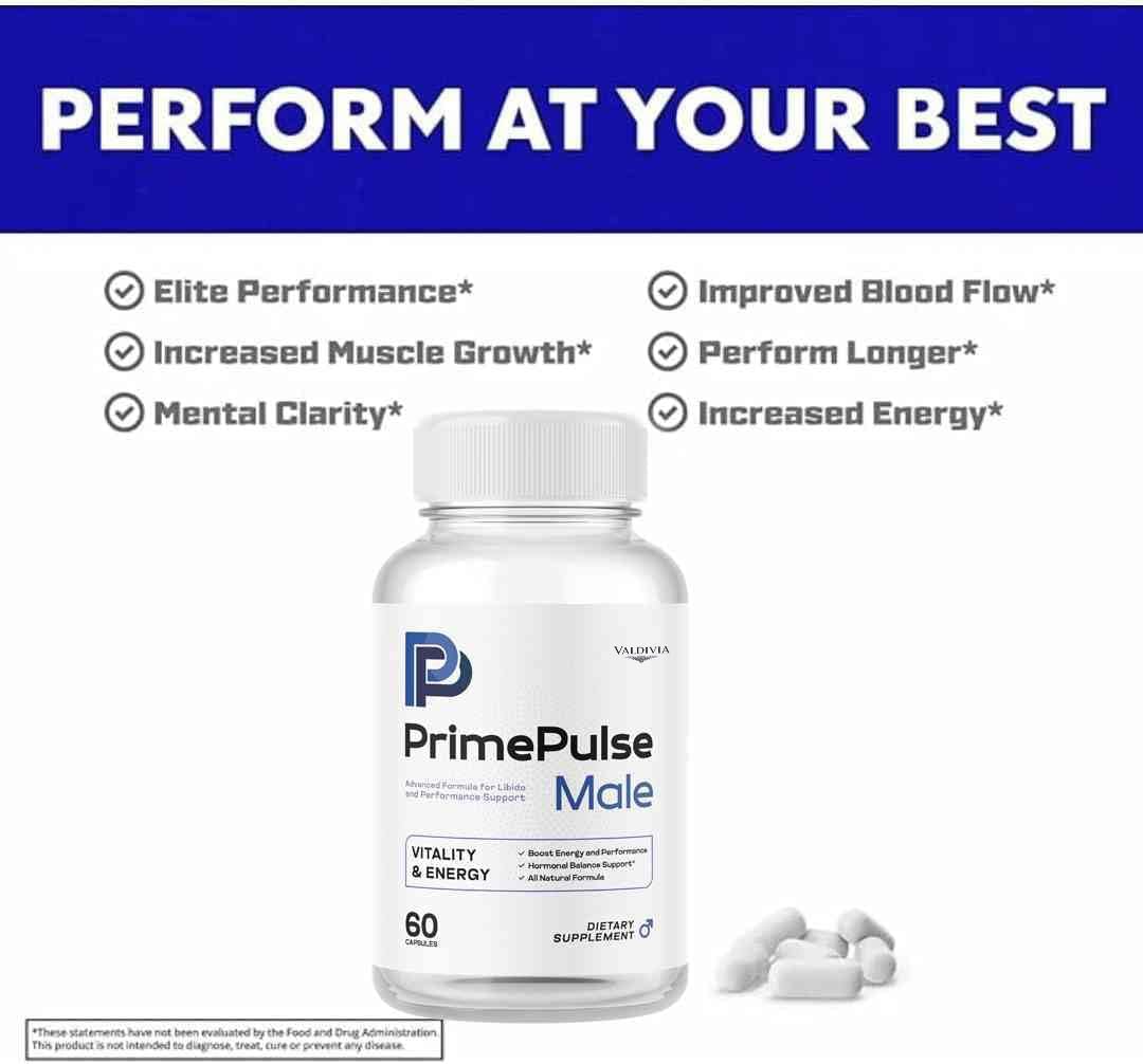 Valdivia (3 Pack) Prime Pulse Male - Official PrimePulse Men Supplement, Maximum Strength Energy Support, Natural Advanced Formula for Overall Health & Wellness, 180 Capsules for 3 Months