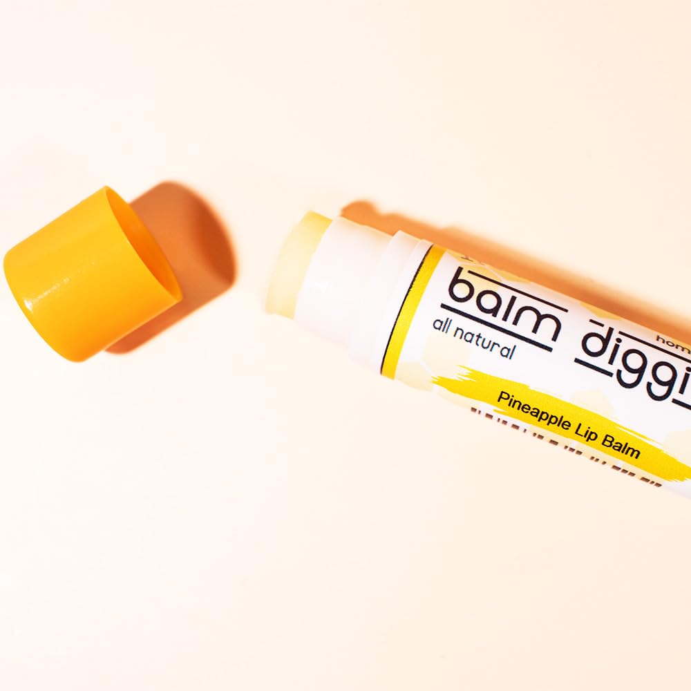 It's The Balm Diggity 2-pack Pineapple Beeswax, All-Natural, Moisturizing, and Nourishing Lip Balm Made With Just 5 Ingredients