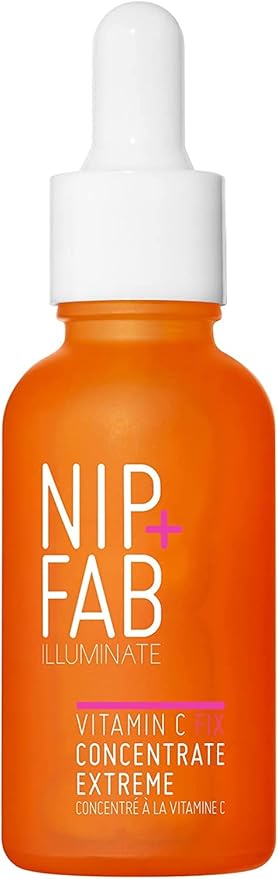 Nip+Fab Vitamin C Fix Concentrate Extreme 15% 1 fl oz | Face Skin Radiance Booster | 3 Forms of Vitamin C | Ferulic Acid | Skin Protection | Moisturizing Hydrating Antioxidant