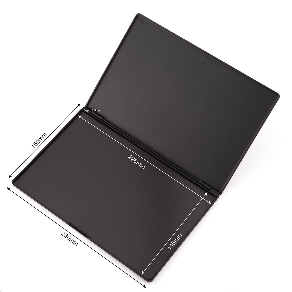 Large Empty Magnetic Plastic Eyeshadow Makeup Palette with 15Pcs Adhesive Empty Palette Metal Stickers for Eyeshadow Lipstick Blush Powder