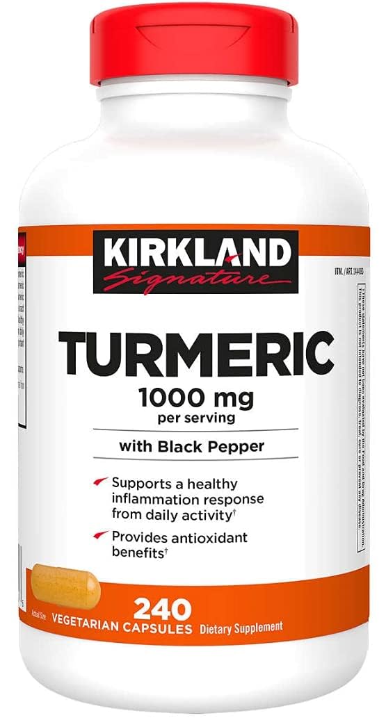 Just Grown Turmeric 1000 mg., 240 Capsules (1 Pack)