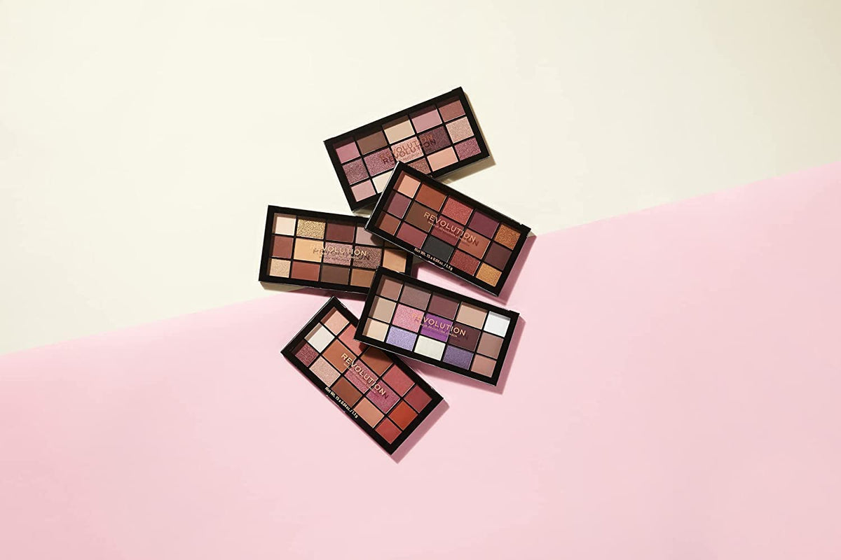 Revolution, Reloaded Eyeshadow Palette, Highly Pigmented, Matte & Shimmer Finishes, 15 Shades, Iconic 3.0, 0.58 Oz