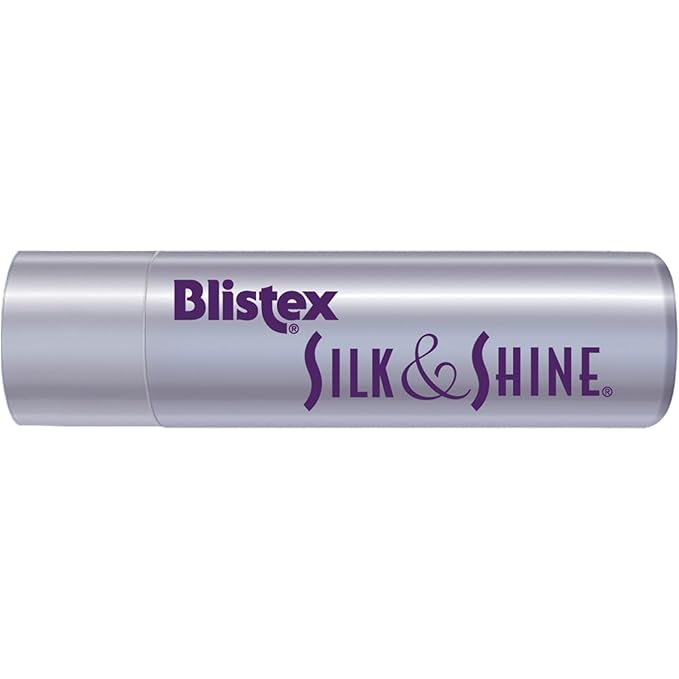 Blistex Silk & Shine Lip Moisturizer – Enhancement Series, Real Silk Extract, Infused with Vitamins B5 & E, 0.13 oz (3.69 g)