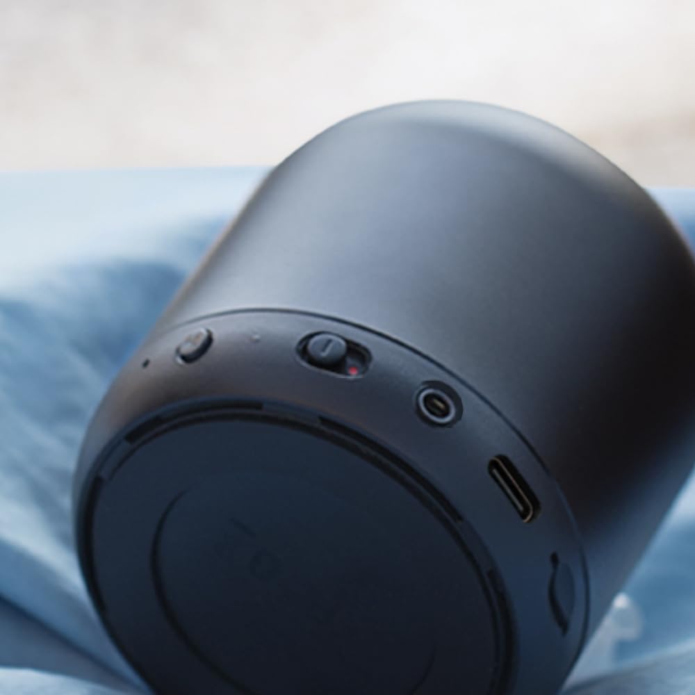 Soundcore Anker Mini, Super-Portable Bluetooth Speaker with FM Radio, 15-Hour Playtime, 66 ft Bluetooth Range, Enhanced Bass, Noise-Cancelling Microphone for Leisure and Work Use