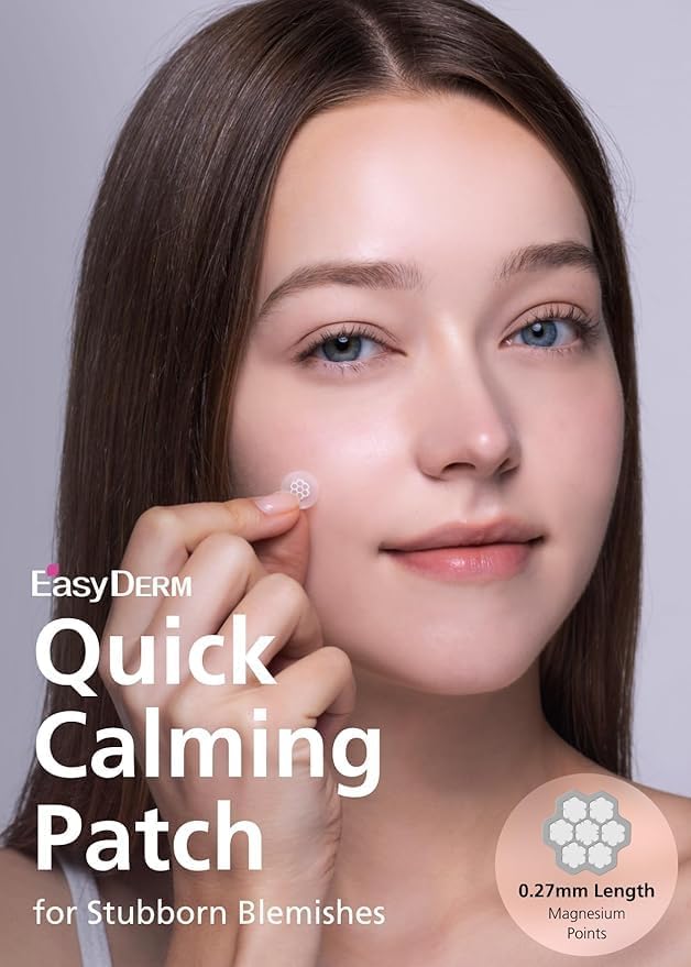 EasyDerm Micro Point Acne Patch Duo – 10 Magnesium Pimple Patches + 6 Real Calming Microdart Patches for Breakout & Post-Blemish Care, 2-Step K-Beauty Skincare Kit