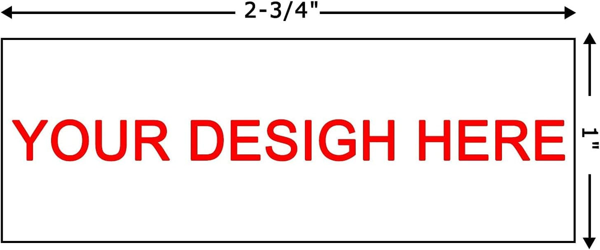 Personalized Stamp (70 x 25mm -5 Lines)- Custom Self Inking Rubber Stamps- Return Custom Address Stamp