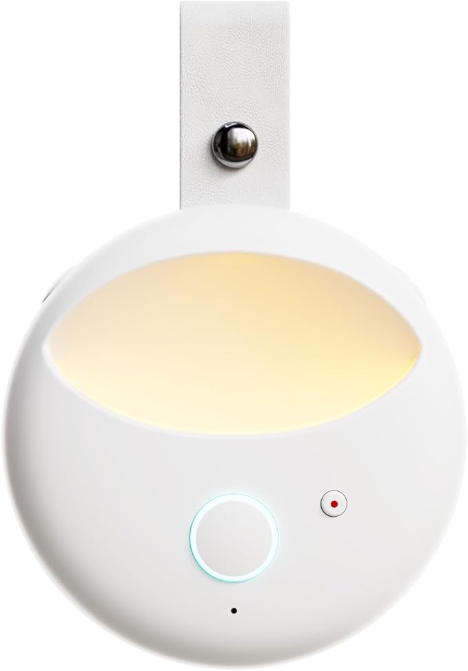 Portable Sound Machine for Baby - Smart Cry Detection Small White Noise Sound Machine, 6 Soothing Sounds, Smart On/Off, Night Light, Recording, Registry Gift Baby Sleep Machines