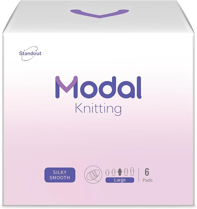 Large Pads for Women with Wings,Unscented & Breathable Menstrual Pad,Heavy Absorbency Period Pads,Soft & Comfortable Feminine Care - 6 Count