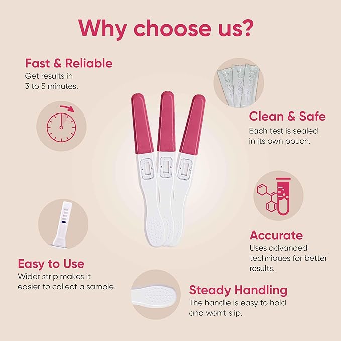 Pregnancy Test Sticks-6 Days Before Missed Period-Rapid Detection at Home Pregnancy Test-Expires in Aug 2025