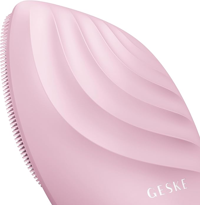 SmartAppGuided™ Sonic Facial Brush 5 in 1 | Vibrating Electric Facial Cleansing Brush | Soft Silicone Brush | Professional Facial Cleanser | Skin Cleanser & Exfoliator | Face Massager