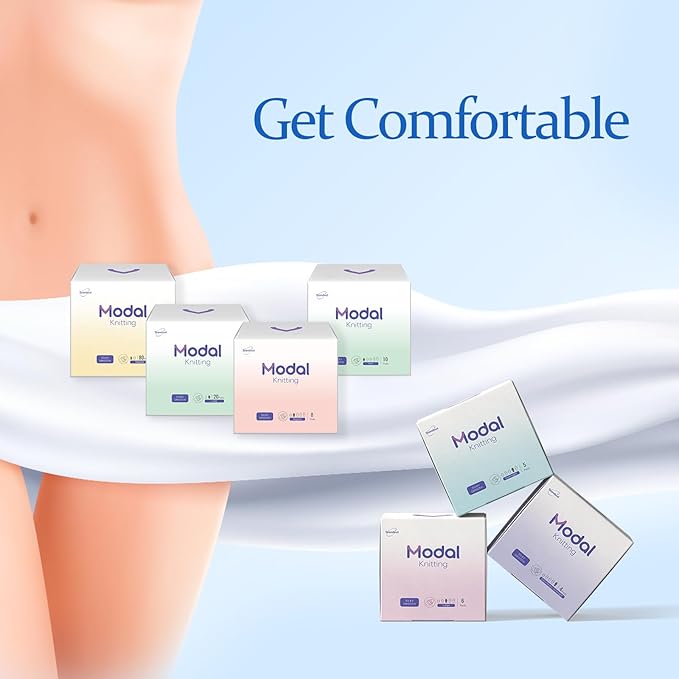 Pads for Women - Regular Thin Daily Period Pad with Wings - Breathable & Unscented Feminine Care Sanitary Pad - 8 Count