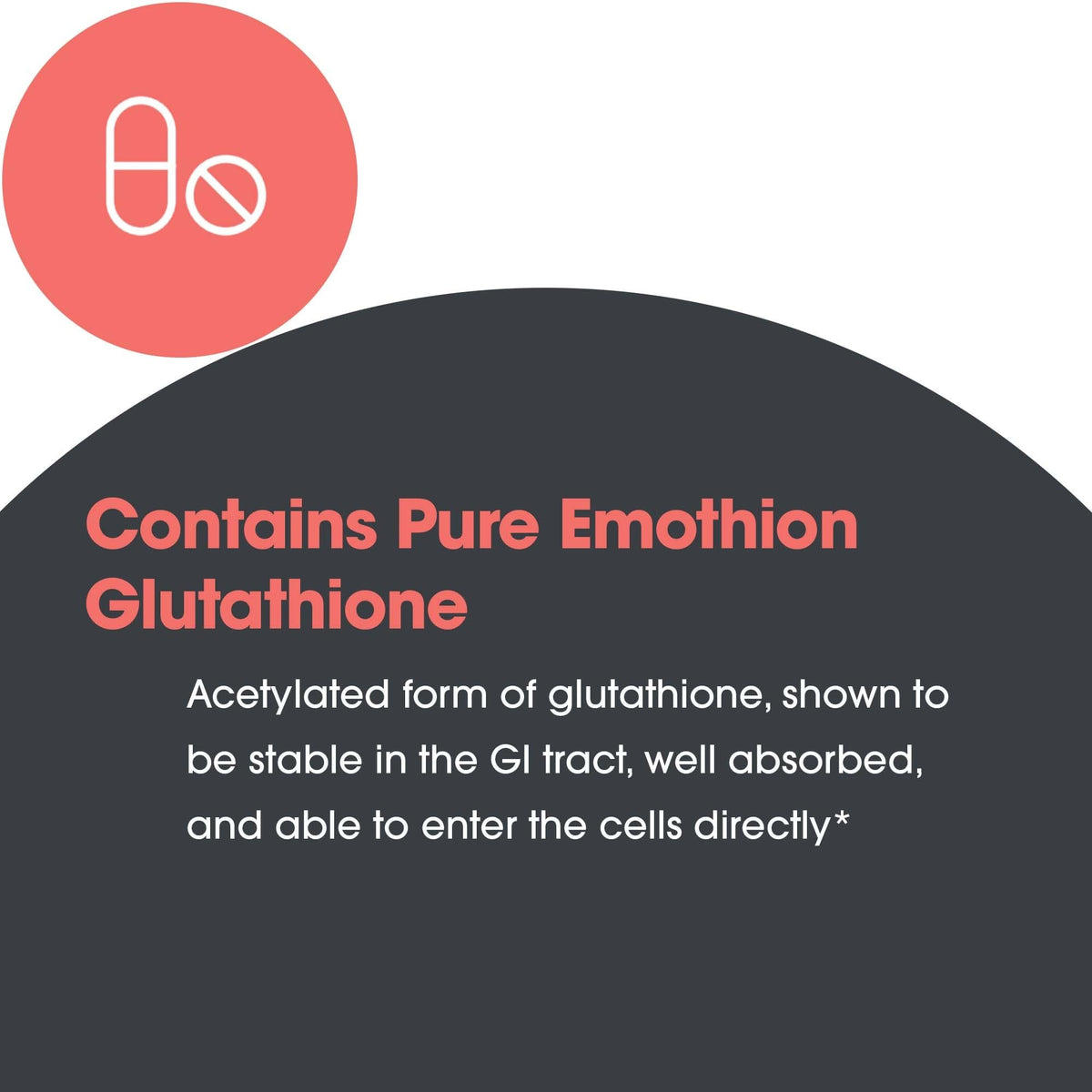 Allergy Research Group ARG Acetyl-Glutathione 100 mg - Stabilized Bioavailable Glutathione - Antioxidant & Immune System Support - Well-Absorbed Formula - 60 Servings - 60 Tablets