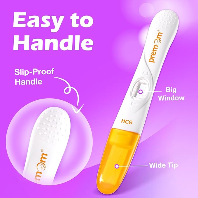 Premom Pregnancy Test Midstream: Early HCG Detection Sticks - 5 Pack Pregnant Test Kit