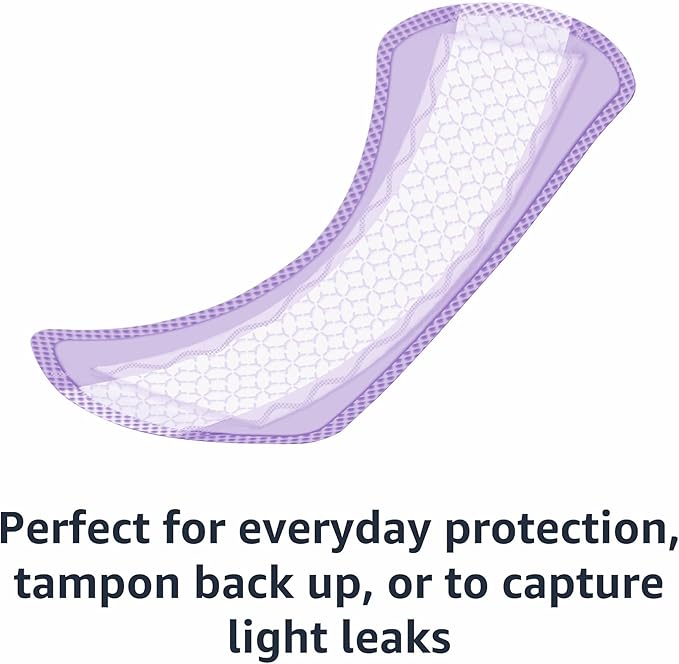 Amazon Basics Daily Pantiliner, Long Length, Pads for Women, Unscented, 120 Count (3 Packs of 40) (Previously Solimo)